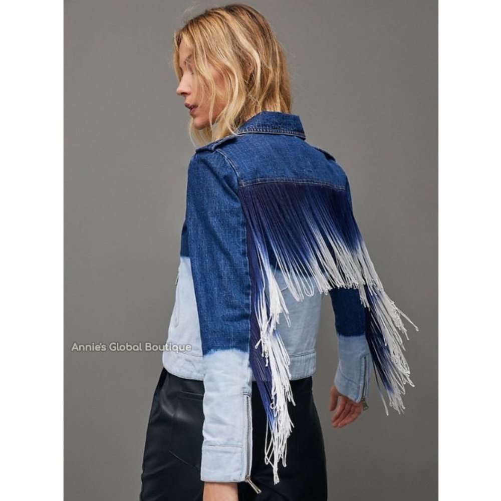 🔥Host Pick 🔥 Anthropologie Annika Dip-Dyed Moto Jacket NWT